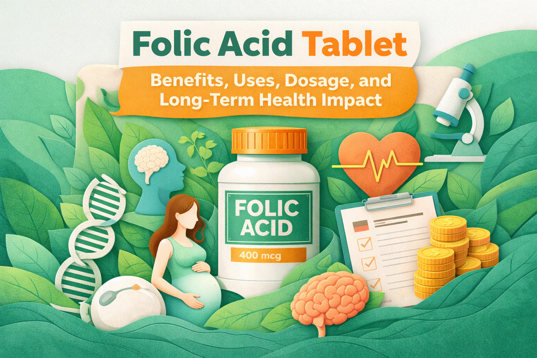 Folic Acid Tablet: Benefits, Uses, Dosage, and Long-Term Health Impact