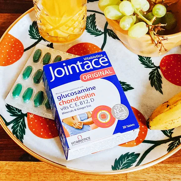 Jointace Original - 30 Tablets Box Placed on a Breakfast Tray